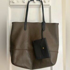 J Crew - carry all tote leather bag